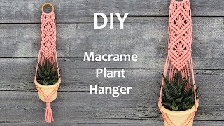 DIY Macrame Plant Hanger Tutorial | DIY Macrame Wall Hanging Tutorial | Макраме Кашпо для Цветов