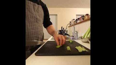 How to small dice celery