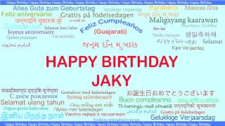 Jaky   Languages Idiomas - Happy Birthday