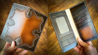 RAISING THE GAME Of My Leather Wallet Making - Leather Craft - Long Wallet