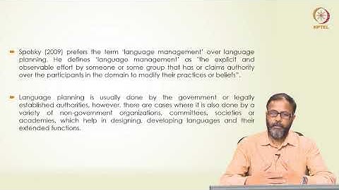 mod05lec26 - Language Policy and Planning