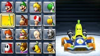 Playable Banana in Mario Kart 7 (Mushroom Cup)