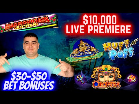 🔴$10,000 LIVE PREMIERE On High Limit Slots ! JACKPOT , Bonuses & Live Slot Play In Las Vegas