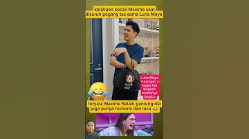 Luna Maya kaget liat kelakuan kocak Maxime😂#short#video#