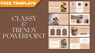 Classy and Trendy PowerPoint Design [ FREE TEMPLATE ] screenshot 5