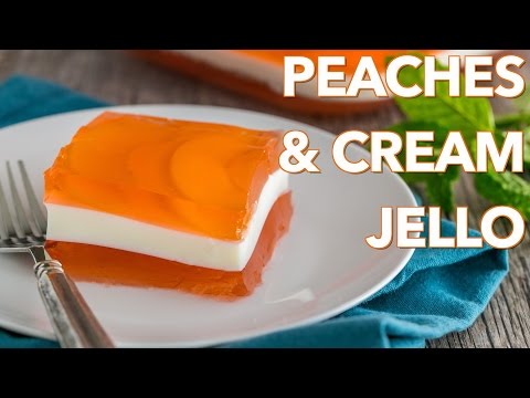 Best Peaches and Cream Jello Desert - Natasha's Kitchen