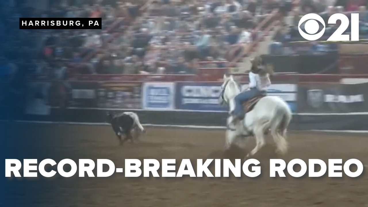 Rodeo Number Rodeo finals bring record-breaking numbers to PA Farm Show - YouTube