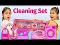 Kids pretend play cleaning set  kitchen set ki ladai  toystars