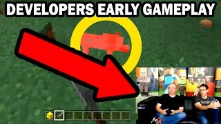 DEVELOPERS play Minecraft XBOX Better Together EARLY (UPDATE Gameplay)
