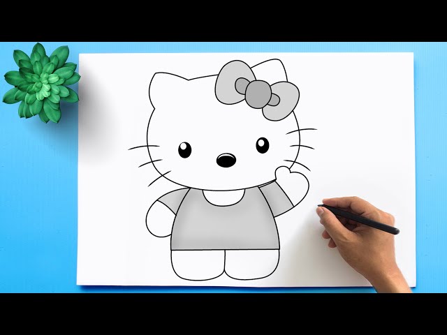 Drawing Hello Kitty,drawing for kids - PNGBUY