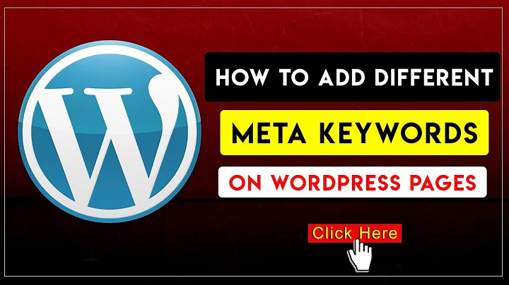 How to Add Different Meta Keywords on WordPress Pages Individually? Complete Method