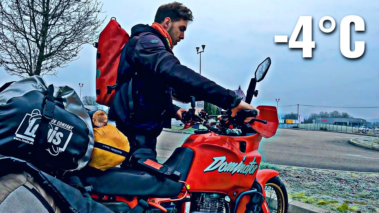 Мотоцикл НЕ ЗАВОДИТСЯ! Мне СНОВА нужна помощь! Соло-зимнее приключение на Honda Dominator 650 /27