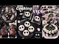 【Cooking Vlog】ダーク系ハロウィンスイーツを作る😈🖤季節イベントを全力で楽しむ社会人2年目の製菓記録👻|アイシングクッキー|ミルクレープ|フィナンシェ|紫芋タルト#お菓子作り