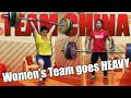 Chinese Women&#39;s Team goes HEAVY｜150kg Clean&amp;Jerk by Wang Zhouyu