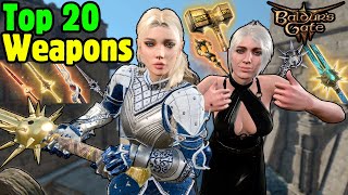 TOP 20 BEST WEAPONS in Baldur's Gate 3