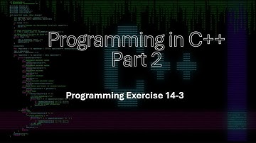Programming in C++ Part 2: Chapter 14 Exception Handling Exercises 14-3