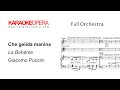 Karaoke Opera: Che Gelida Manina -  La Boheme (Puccini) Orchestra only with score