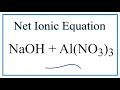 Net Ionic Equations and Spectator Ions