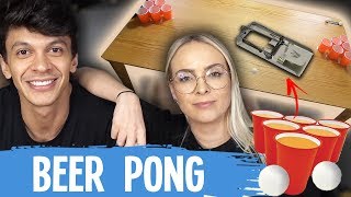 BEER PONG DOS DESAFIOS! (Cocielo & Tata)