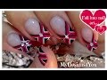 Criss Cross Fuchsia Nail Art | My Birthday Mani ♥ Diseño de Uñas Francesas