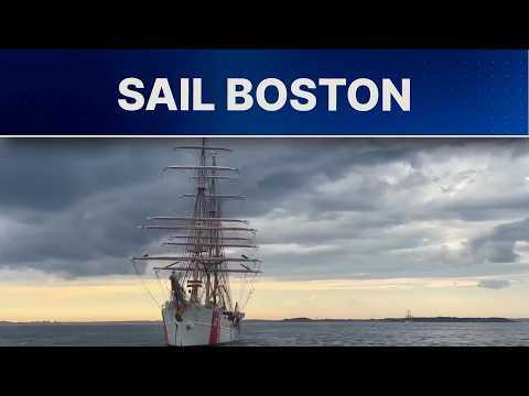 Nearly 60 tall ships arrive at Boston Harbor to celebrate Sail 250