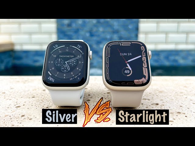 [Hands-On] NEW Starlight Apple Watch Series 7 | Series 6 Silver vs Series 7 Starlight