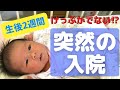 【新生児】突然の入院！お腹がパンパン！原因はげっぷが出ないこと？！