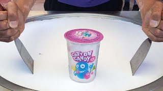 Candy Land Commenting on Ice Cream Rolls made with Cotton Candy