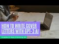 How to write cover letter for Head of Marketing job with GPT-3 AI?