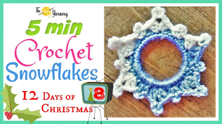 Quick and Easy Crochet Snowflake Pattern - No Starch!