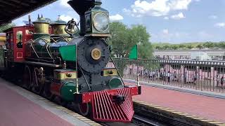 Disney world magic kingdom steam train ride