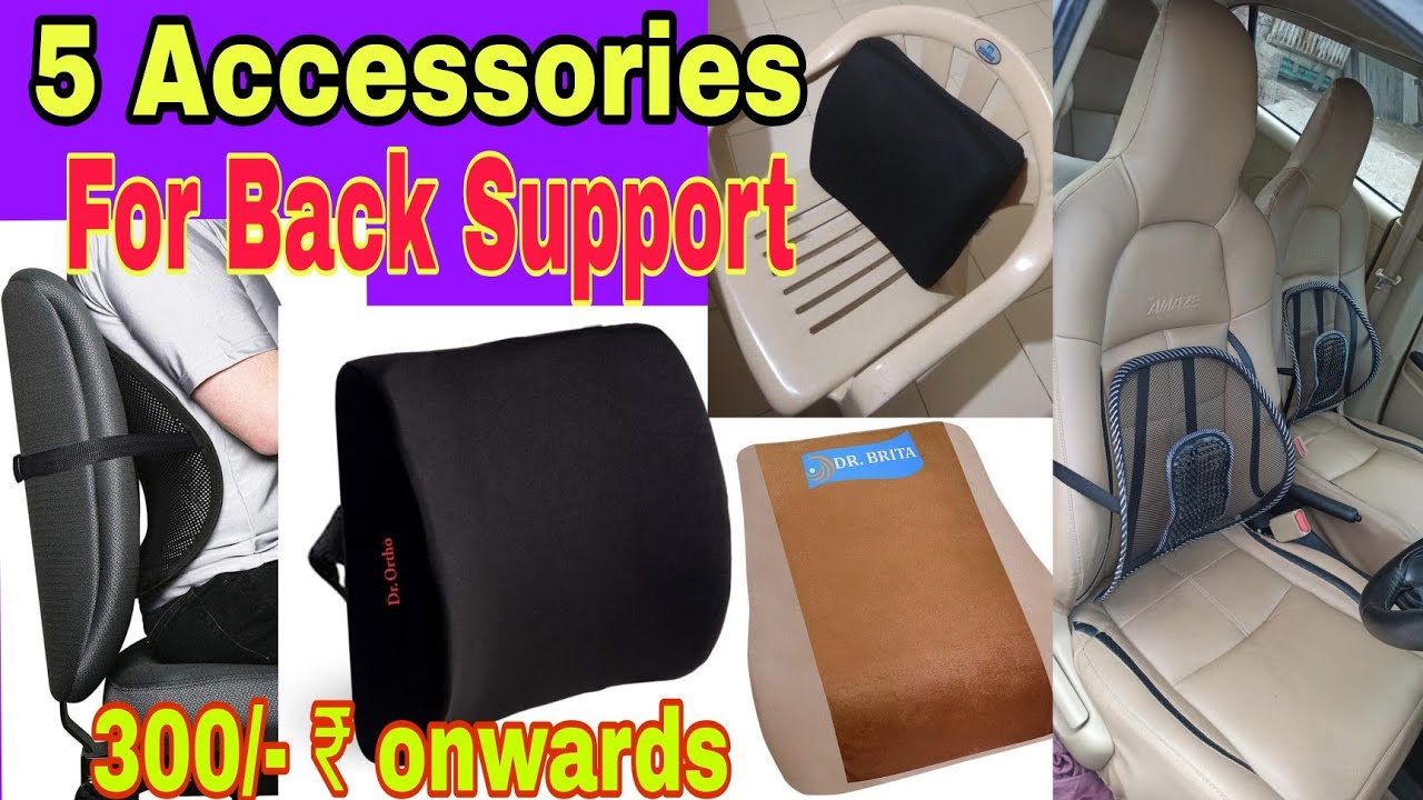 5 Back Support Accessories for Car Seat or Office Chair