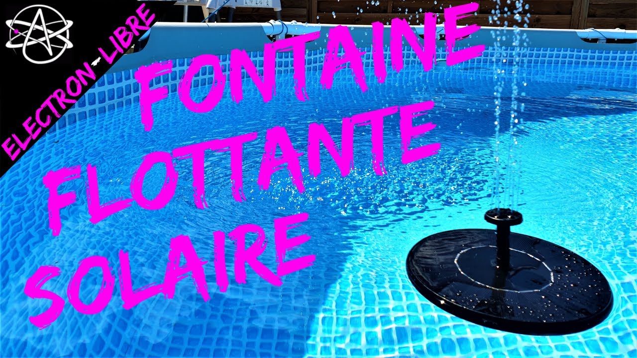 Une fontaine solaire flottante instantanée - Jardinier paresseux