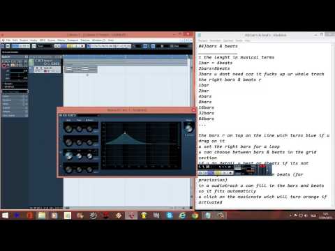 CUBASE TUTORIAL English step by step 04 bars and beats
