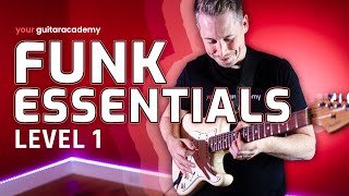 Video thumbnail of "Essential Funk Guitar Lessons [Lesson 1 of 20]"