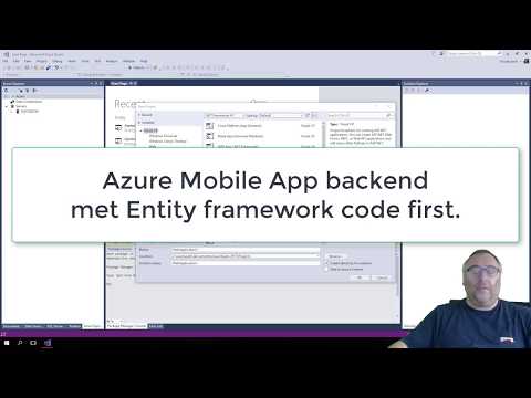 Azure Mobile App backend beheer vanuit VisualStudio met EF code first