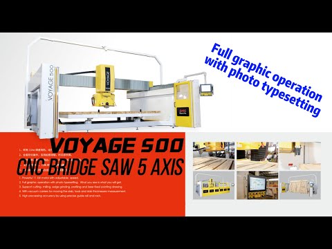 CNC 5 AXIS BRIDGE SAW(Necessary for countertop processing!)