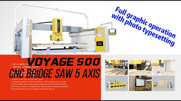 CNC 5 AXIS BRIDGE SAW(Necessary for countertop processing!)