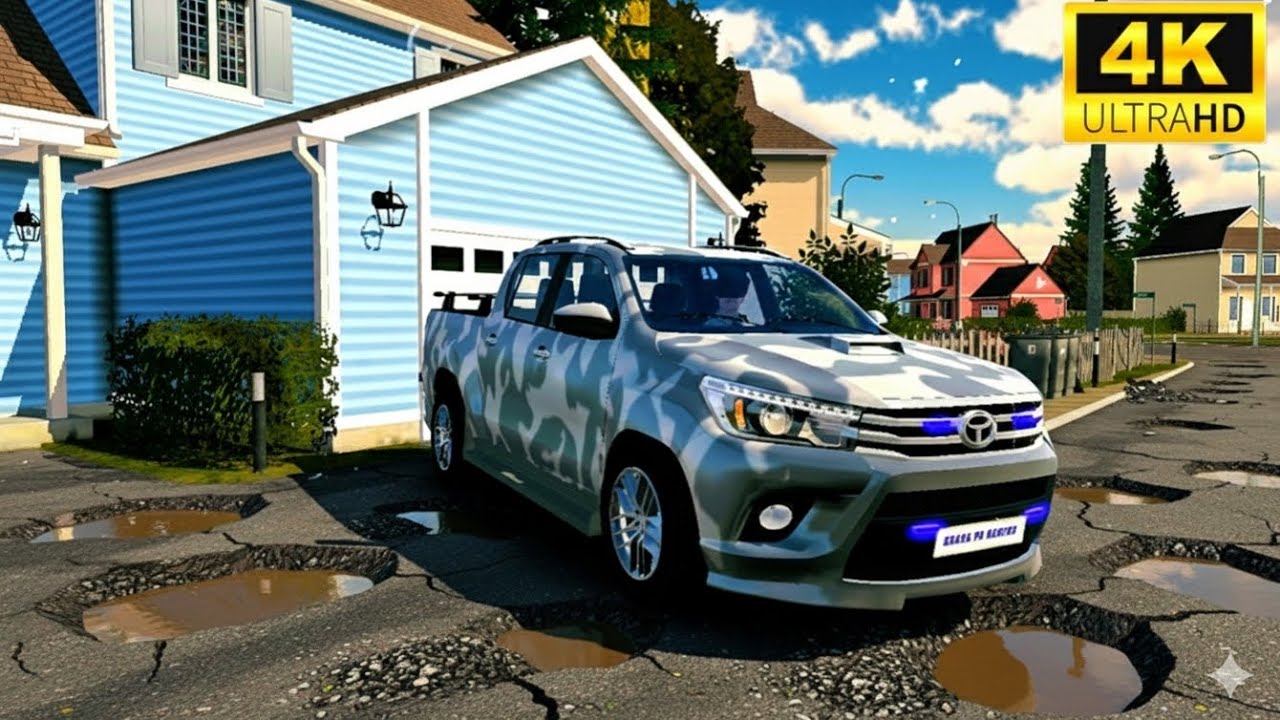 Car Parking Multiplayer New Video: Toyota Hilux in Military Camouflage Gameplay!
