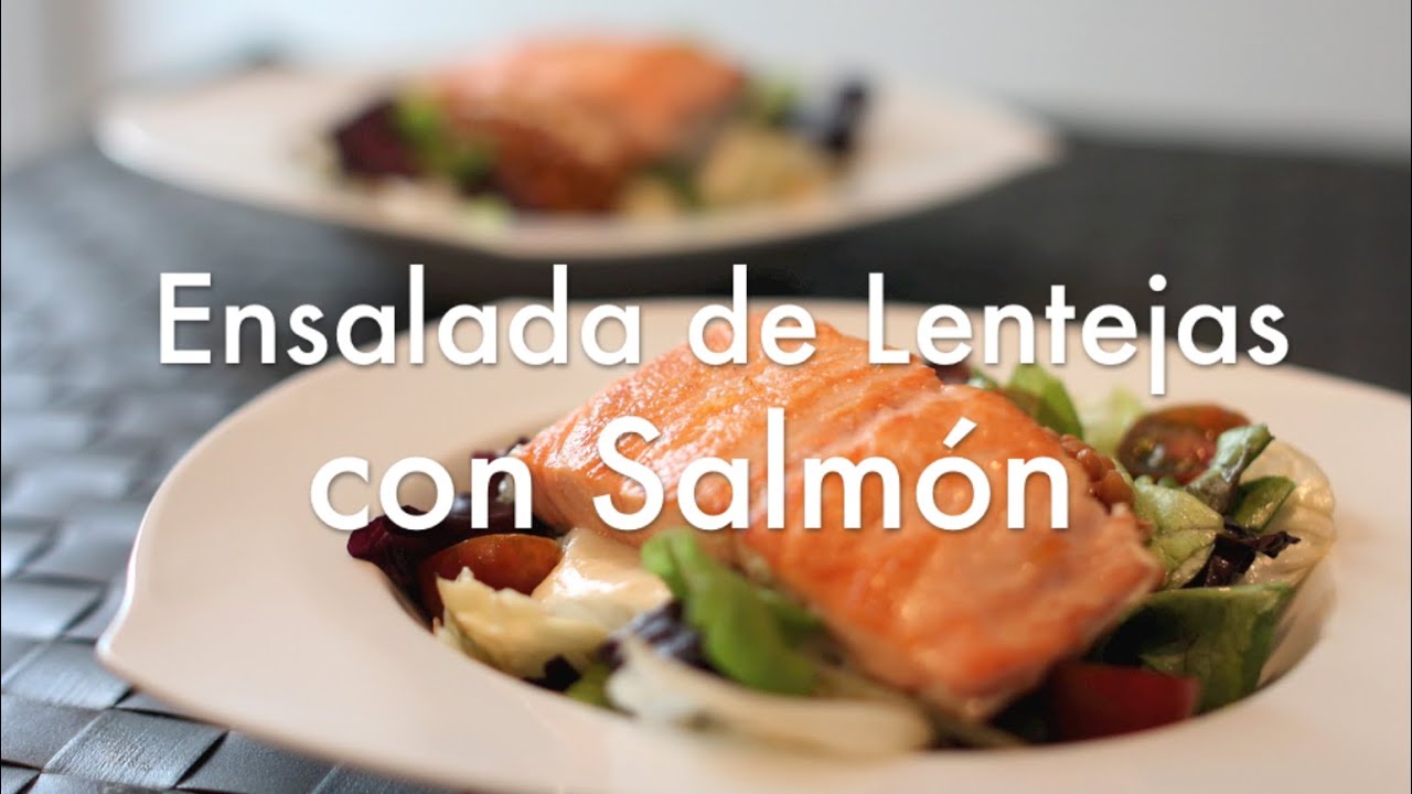 Ensalada de Lentejas con Salmón - Recetas de Cocina ✅