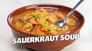 Homemade SAUERKRAUT SOUP – KAPUSTNICA | Traditional Slovak Soup. Kraut Soup Recipe by Always Yummy!