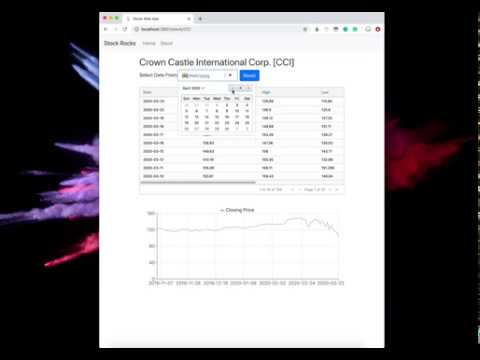 Stocks Web App Demo