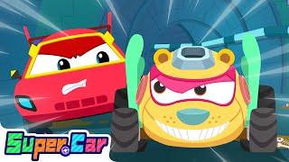 The Mini Car Chase | Car Cartoon | Kids Cartoons & Nursery Rhymes | Super Car- Cars World