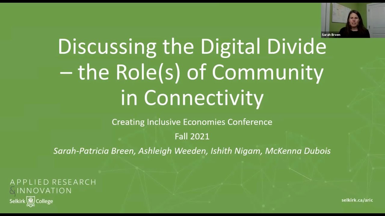 Discussing the Digital Divide: The Role(s) of Community Connectivity