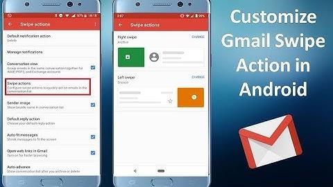 How to Customize Left and Right Swipe Action of Gmail in Android 2019