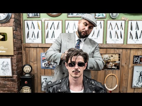 💈 ASMR BARBER - 100 Years of Men Hairstyles & Fashion