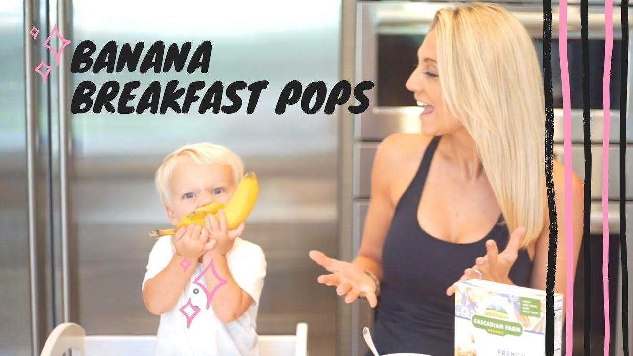 Banana Yogurt Breakfast Popsicles