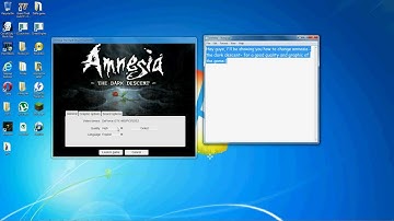 How to change Amnesia -The dark descent- Graphic and game quality (BEST!!!)