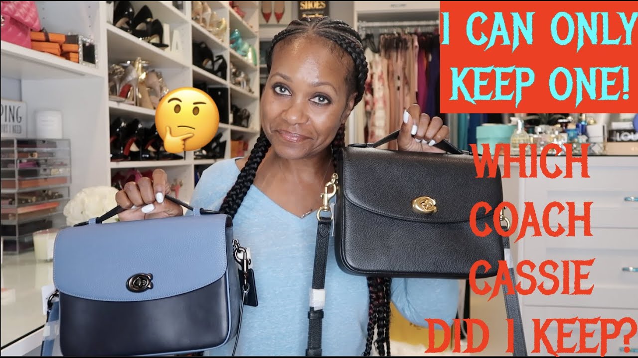 WHICH COACH CASSIE DID I KEEP? BLUE OR BLACK?🤔🤔 | DECISIONS...  DECISIONS... SUCH A HARD CHOICE😵 - YouTube