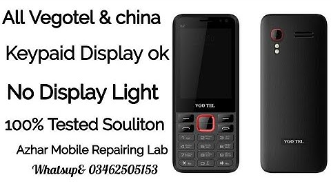 Vgotel i12 Lcd Light problem 100% Solution